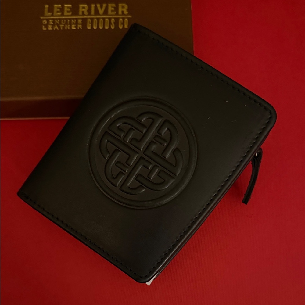Genuine Black Leather Ladies Wallet